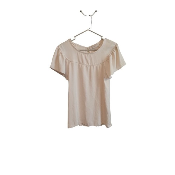 Loft white flowy Rayon blend blouse - Picture 1 of 6
